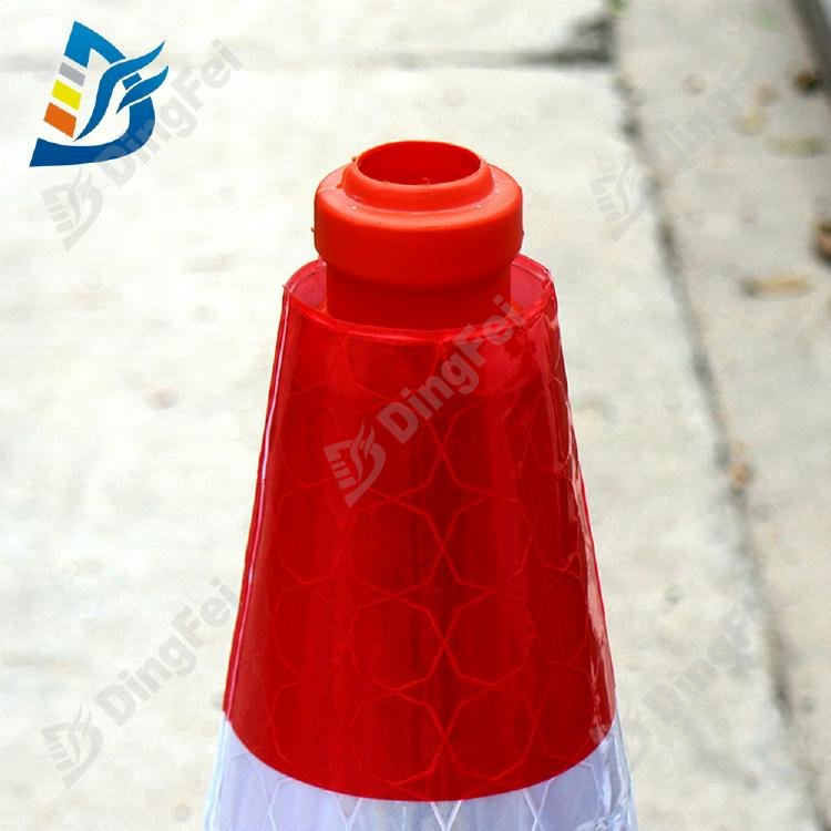 Reflective PVC Custom Waterproof Safety Traffic Cone Sleeve - 